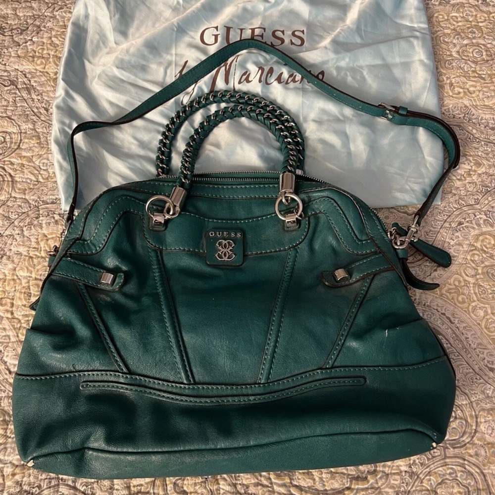 Vintage Y2K Guess Green Satchel
